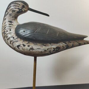 Wood Carved Golden Plover?  Artist signed